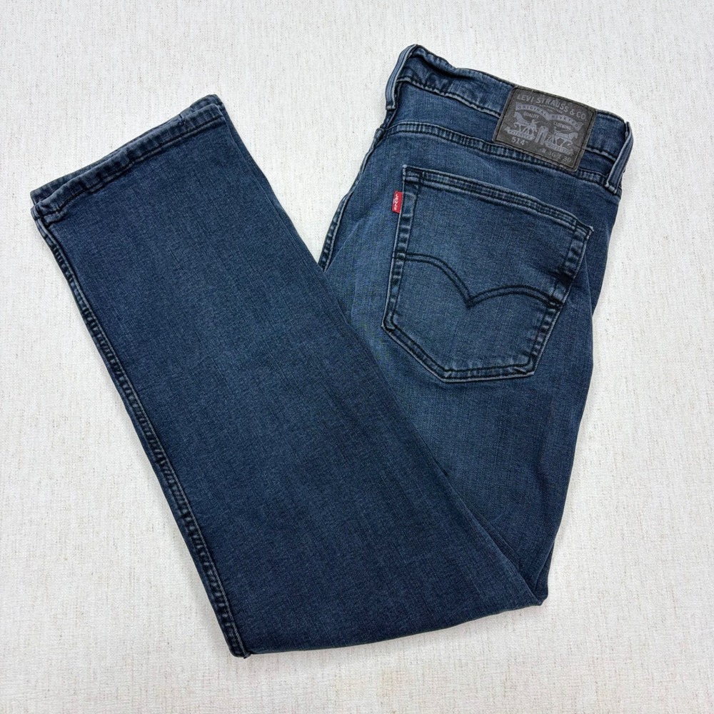 Levis 511 Slim Fit Mens Jeans Dark Wash Denim Size 36x30 Blue Stretch Nice!